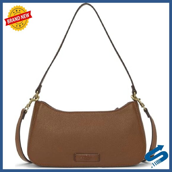 Shoulder Bag with Crossbody Strap, Multiple Pockets, Zipper Closure - Picture 3 of 5